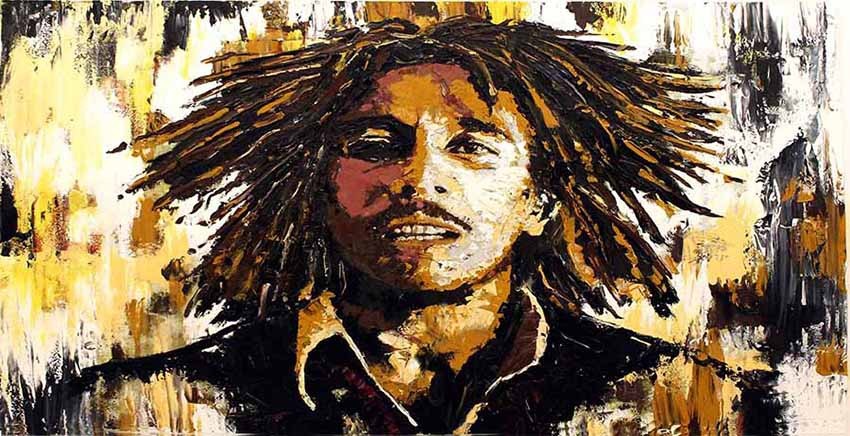 Living Room Bob Marley Canvas Art