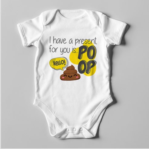 B53 Short Sleeve Baby Bodysuit I Have a Present for You...