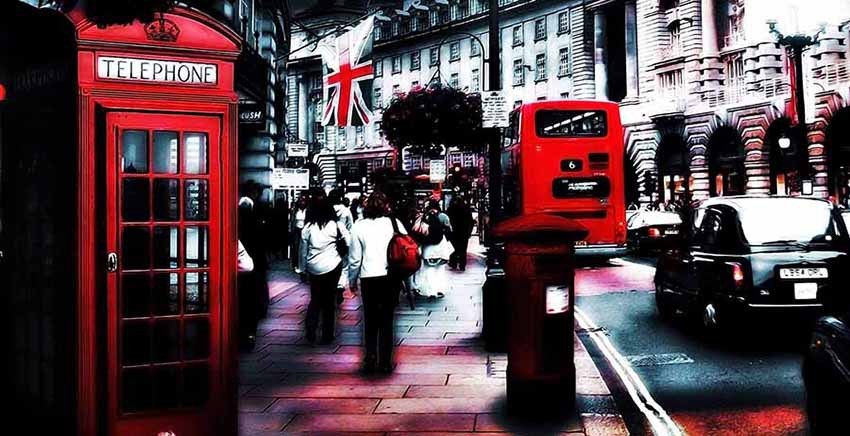 Large Red London Canvas Wall Art Pictures Bus Phone Box Prints XL 4127 