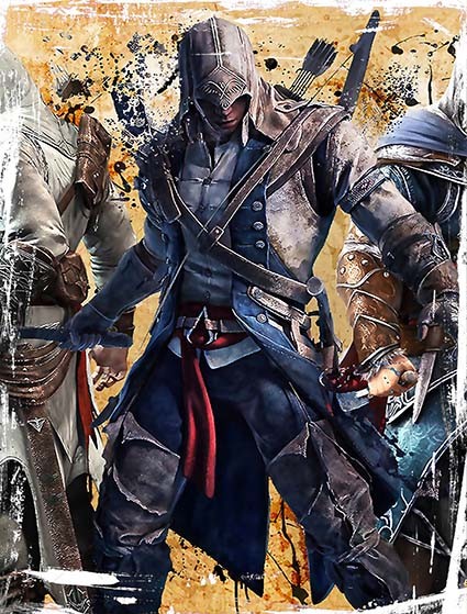 T411 Regular Fit Printed T-Shirt Assassin's Creed