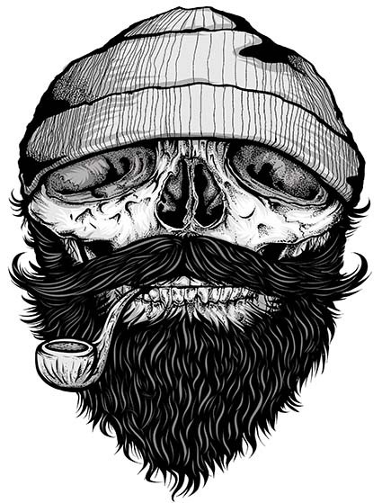 T46 Regular Fit Printed T-Shirt Skull