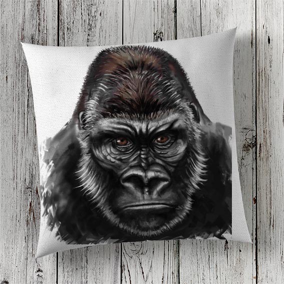 Cushion Cover Sublimation Print Gorilla