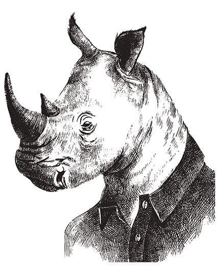 Rhino t - shirt Print London