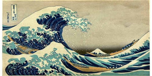 R2311 The Great Wave off Kanagawa Canvas Wall Art Canvas Print