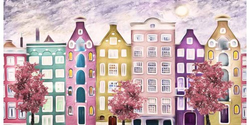 R2312 Canvas Wall Art Canvas Print Paint Efect