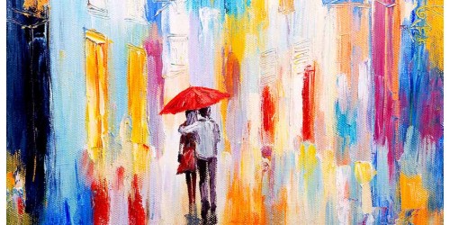 R3019 Couple Canvas Wall Art Canvas Print