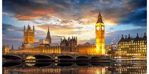 R3045 London Big Ben Canvas Wall Art Canvas Print 