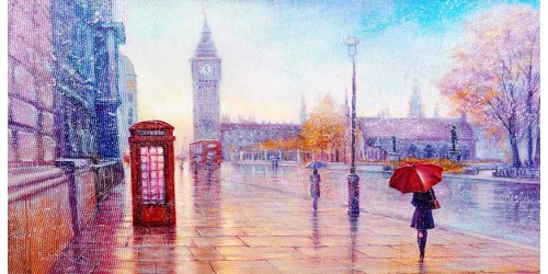 R3048 London Canvas Wall Art Canvas Print 
