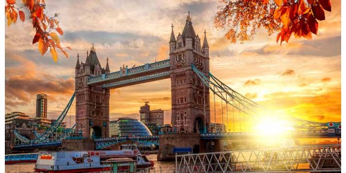 R3051 London Tower Bridge Canvas Wall Art Canvas Print 