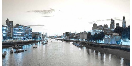 R841 London Canvas Wall Art Canvas Print 