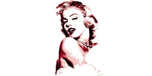 T147 Regular Fit Printed T-Shirt Marilyn Monroe