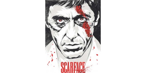 T154 Regular Fit Printed T-Shirt Scarface