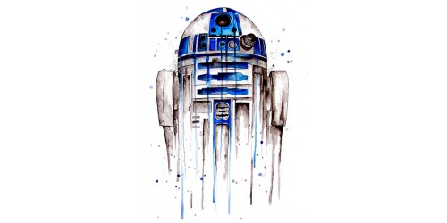 T16 Regular Fit Printed T-Shirt R2D2