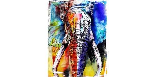 T183 Regular Fit Printed T-Shirt Elephant