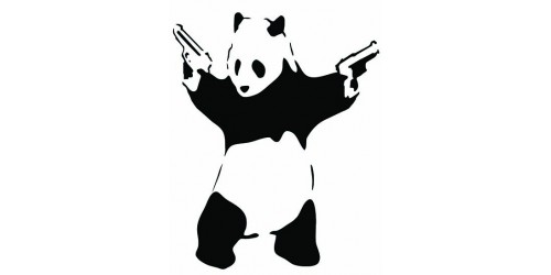 T25 Regular Fit Printed T-Shirt Banksy Panda