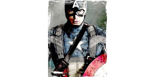 T264 Regular Fit Printed T-Shirt Captain America