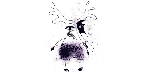 T346 Regular Fit Printed T-Shirt Deer