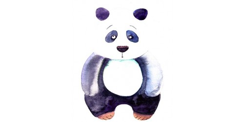 T347 Regular Fit Printed T-Shirt Panda