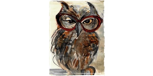 T364 Regular Fit Printed T-Shirt Owl