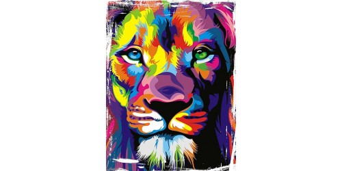 T408 Regular Fit Printed T-Shirt Lion