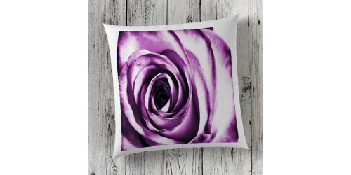 C43 Cushion Cover Sublimation Print Purple Rose