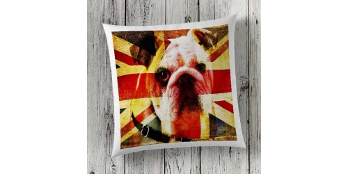 C49 Cushion Cover Sublimation Print Bulldog