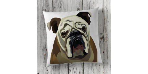  Cushion Cover Sublimation Print Bulldog