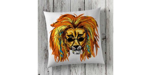 Cushion Cover Sublimation Print Lion