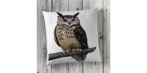 Cushion Cover Sublimation Print Owl