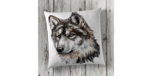  Cushion Cover Sublimation Print Wolf