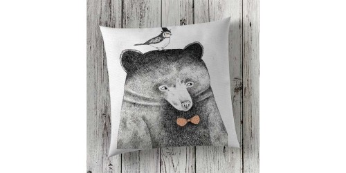 bear cushion  print  wall art london
