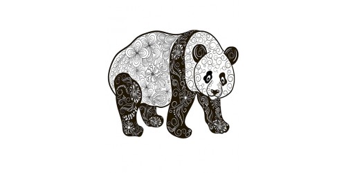 T752 Regular Fit Printed T-Shirt panda