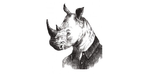 Rhino t - shirt Print London