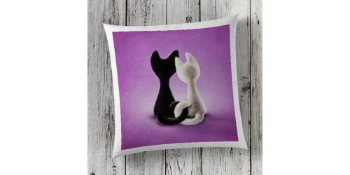 Cats cushion cover print london