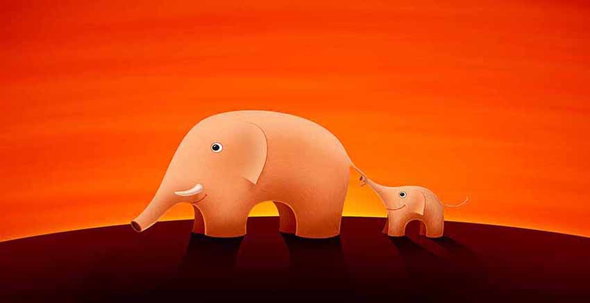 Elephant Canvas Wall Art Canvas Print Animal