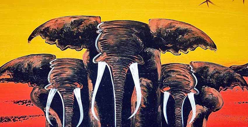 Elephant Canvas Wall Art Canvas Print Animal