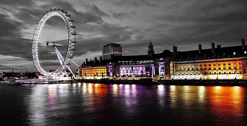 London Eye Canvas Wall Art Canvas Print