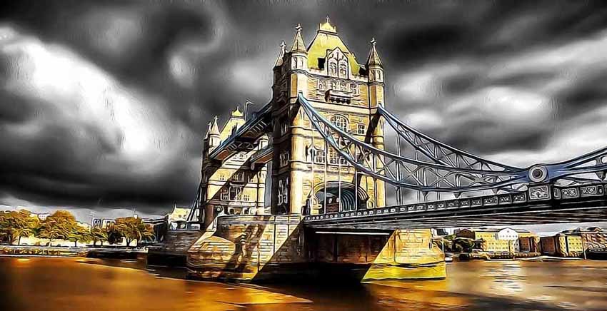 London Tower Bridge Canvas Wall Art Canvas Print