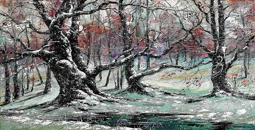 Canvas Wall Art Canvas Print Oil Paint Effect