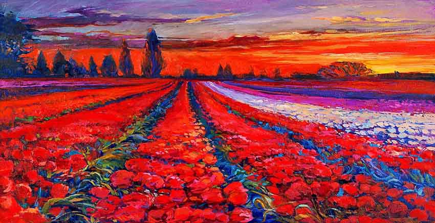 Canvas Wall Art Canvas Print Poppy fields