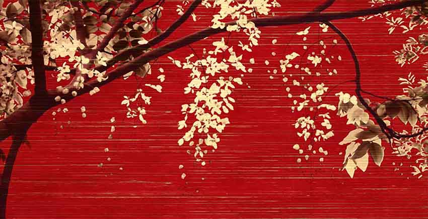 Canvas Wall Art Canvas Print white and black blossom