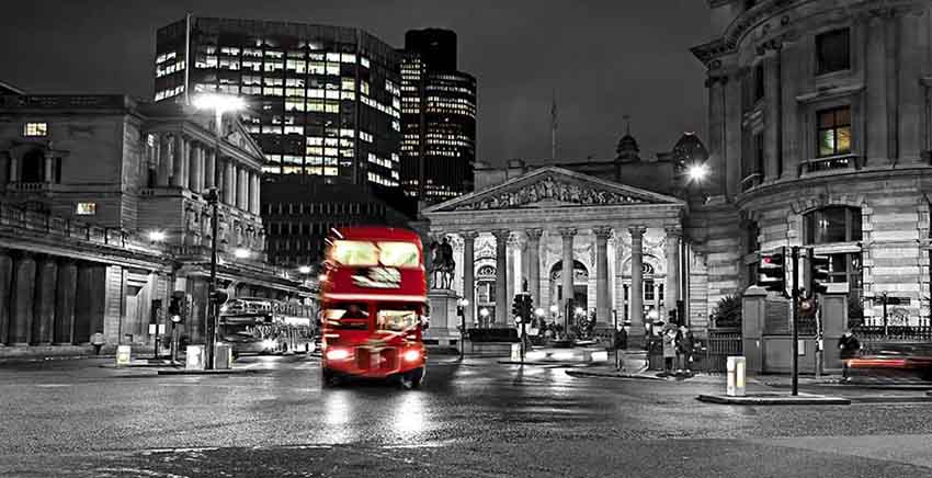 Canvas Wall Art Canvas Print London Red BUS