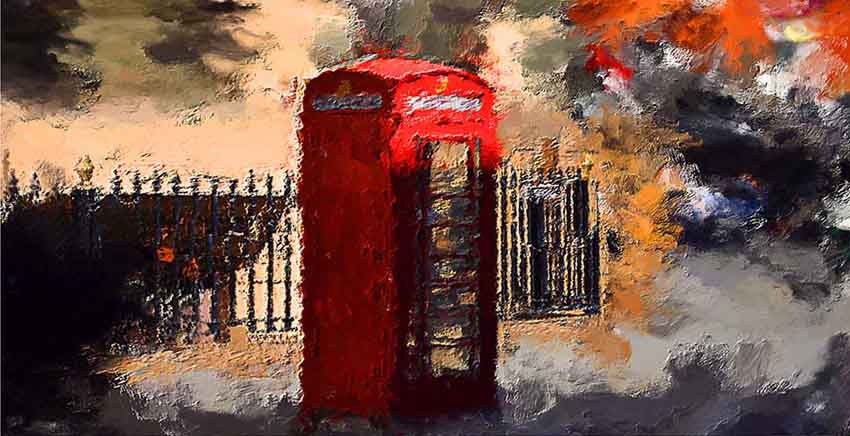 Canvas Wall Art Canvas Print Phone Box