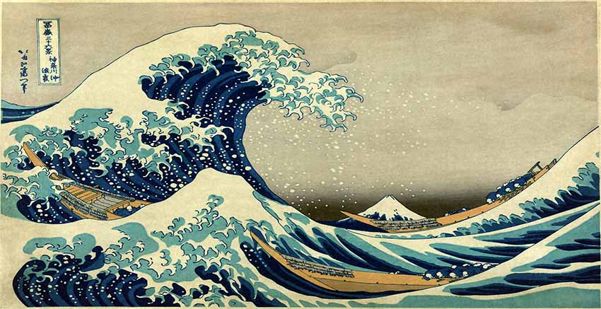 The Great Wave off Kanagawa Canvas Wall Art Canvas Print