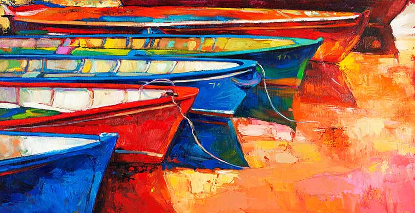 Boat Canvas Wall Art Canvas Print