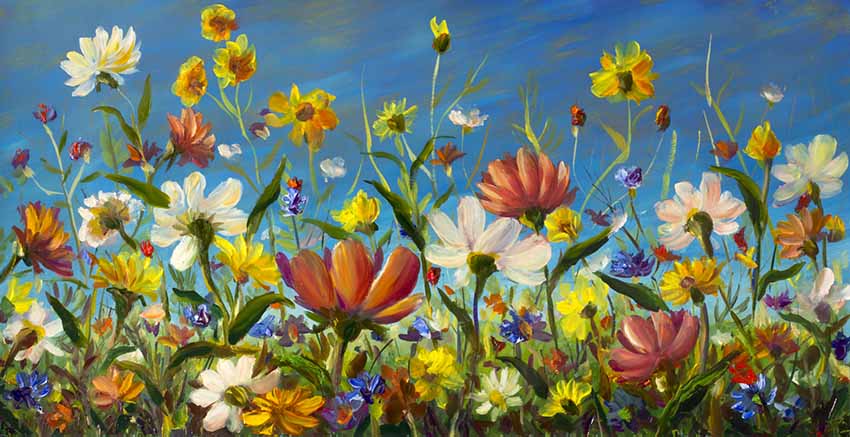 Canvas Wall Art Canvas Print Oil Paint Effect