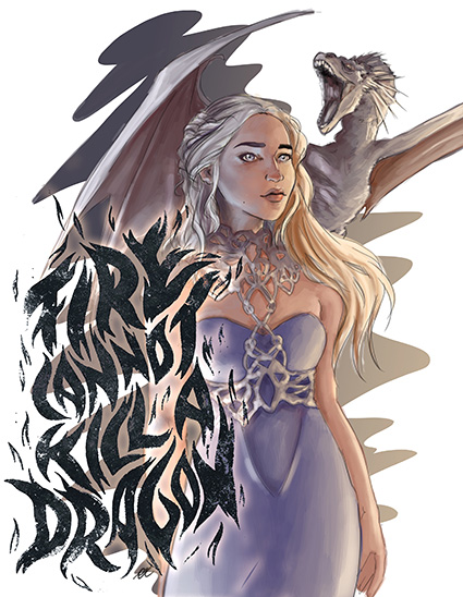Regular Fit Printed T-Shirt Khaleesi — image 6