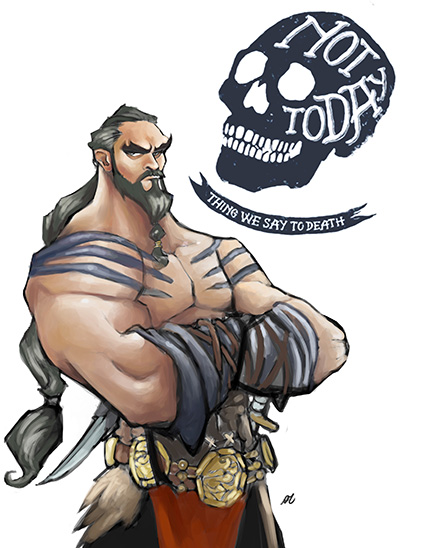 Regular Fit Printed T-Shirt Khal Drogo — image 6