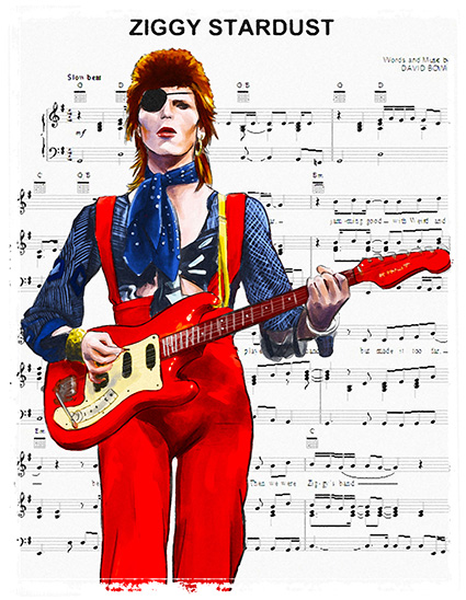 Regular Fit Printed T-Shirt David Bowie — image 6