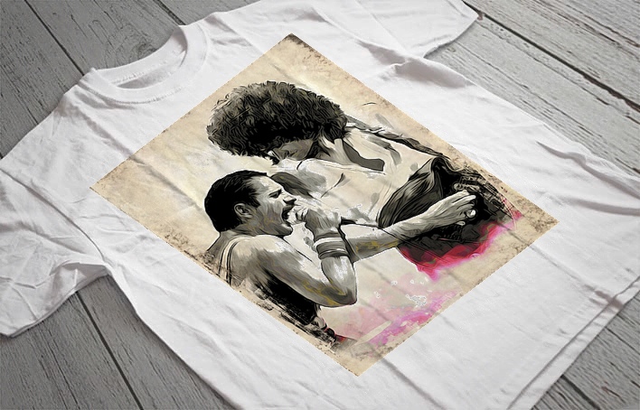 Regular Fit Printed T-Shirt Freddie Mercury
